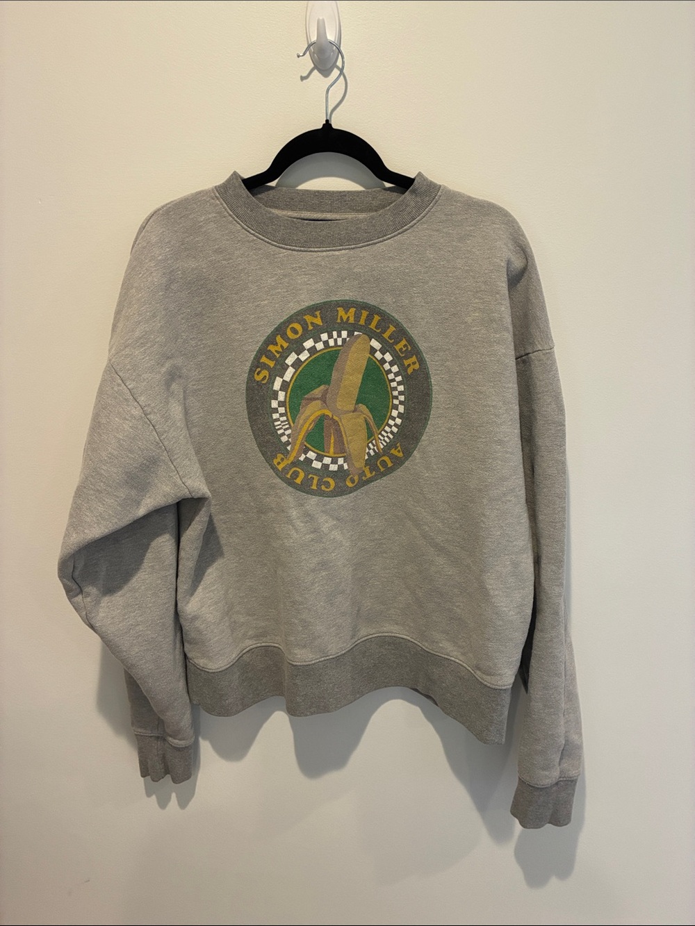 Simon Miller Gray oversized Auto club Crewneck Sweatshirt - M